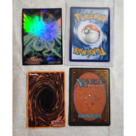 Magic The Gathering, Pokemon, And Yu-Gi-Oh! Lot Of 48 Trading Cards Pre-owned - Picture 2 of 2